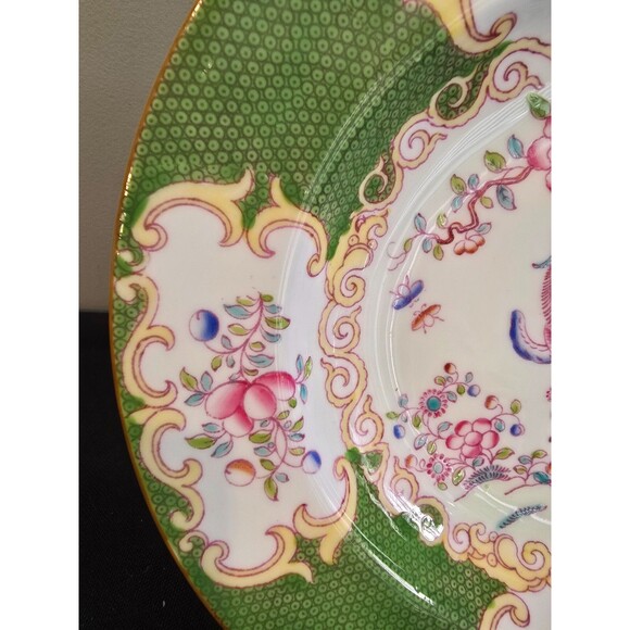 Minton Green Cockatrice Rimmed Soup – Bone China England 1912-1950 – Mult Avail - Picture 7 of 10